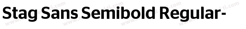 Stag Sans Semibold Regular字体转换